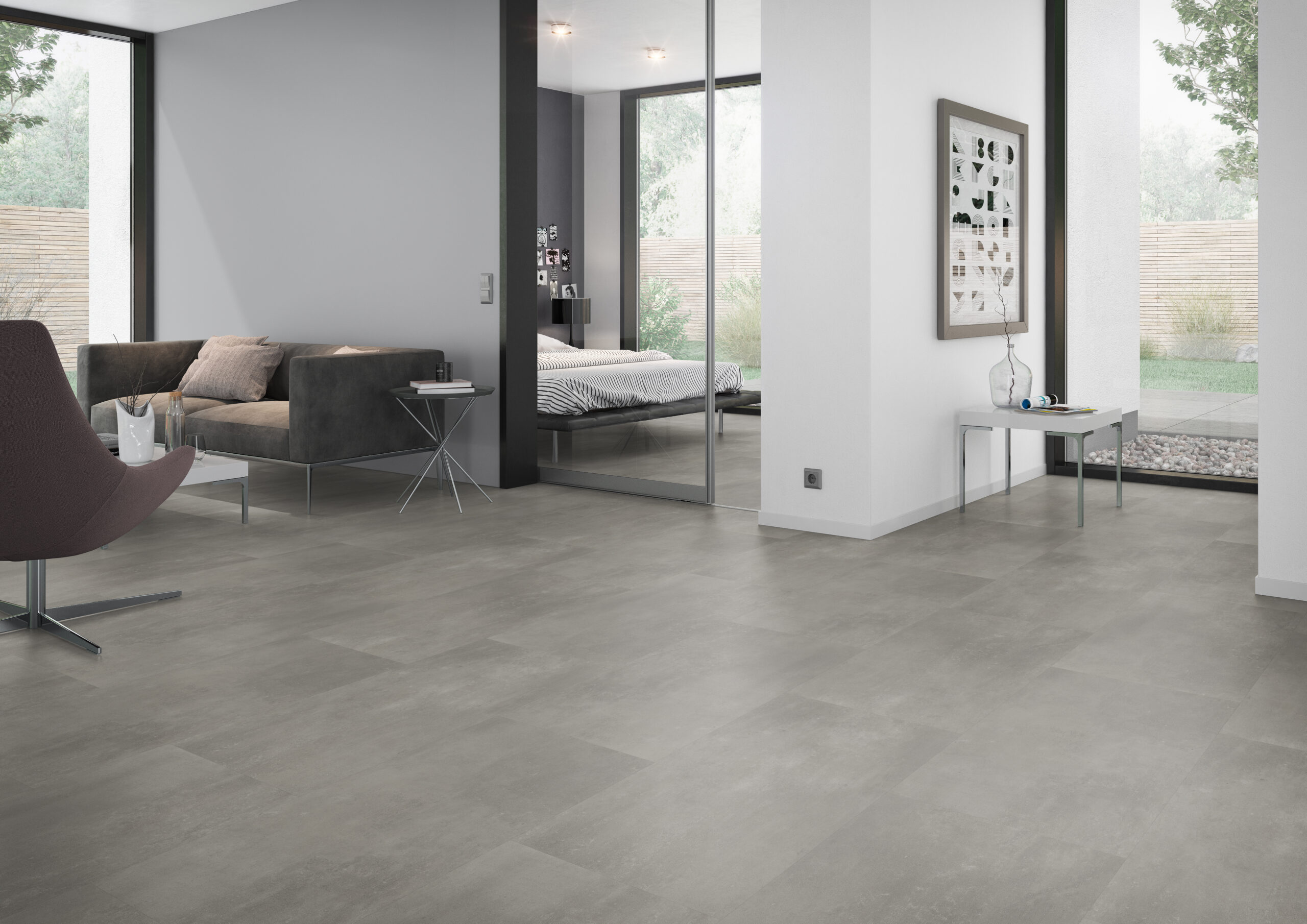 sol lvt oneflor worskshop 55 Cement Natural-OFR-055-070 lame vinyle