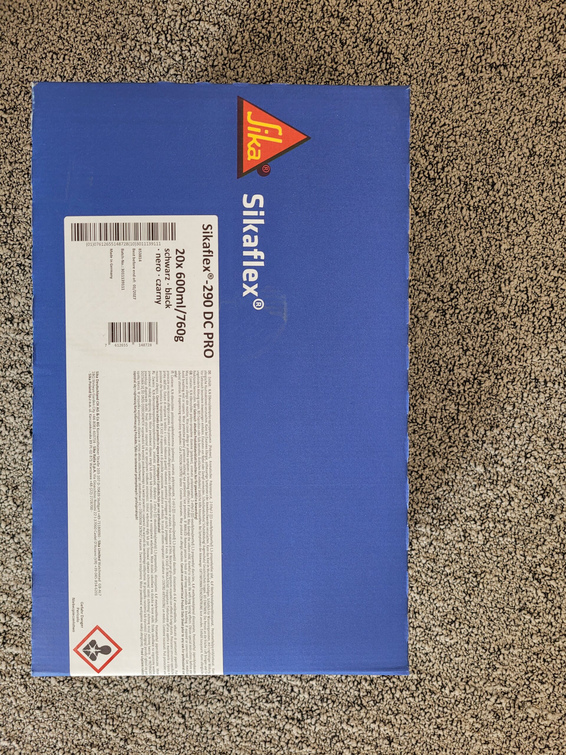 sikaflex 290 dc pro 600 ml sika