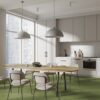 LOOM+ FT2004 ONEFLOR KNIT GREEN PVC tissé