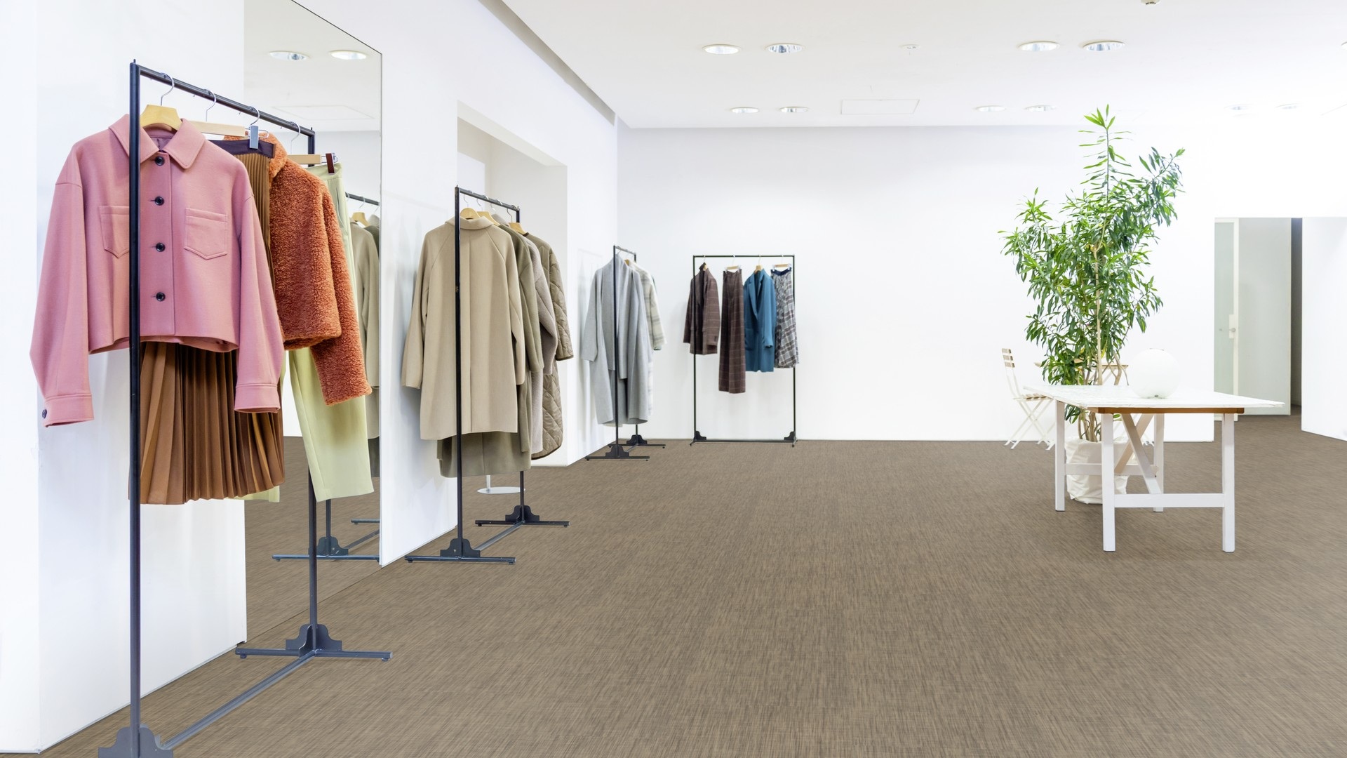 Sol PVC tissé LOOM+ FT2006 ONEFLOR KNIT brown