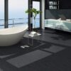 LOOM + ONEFLOR Knit Black pvc tissé