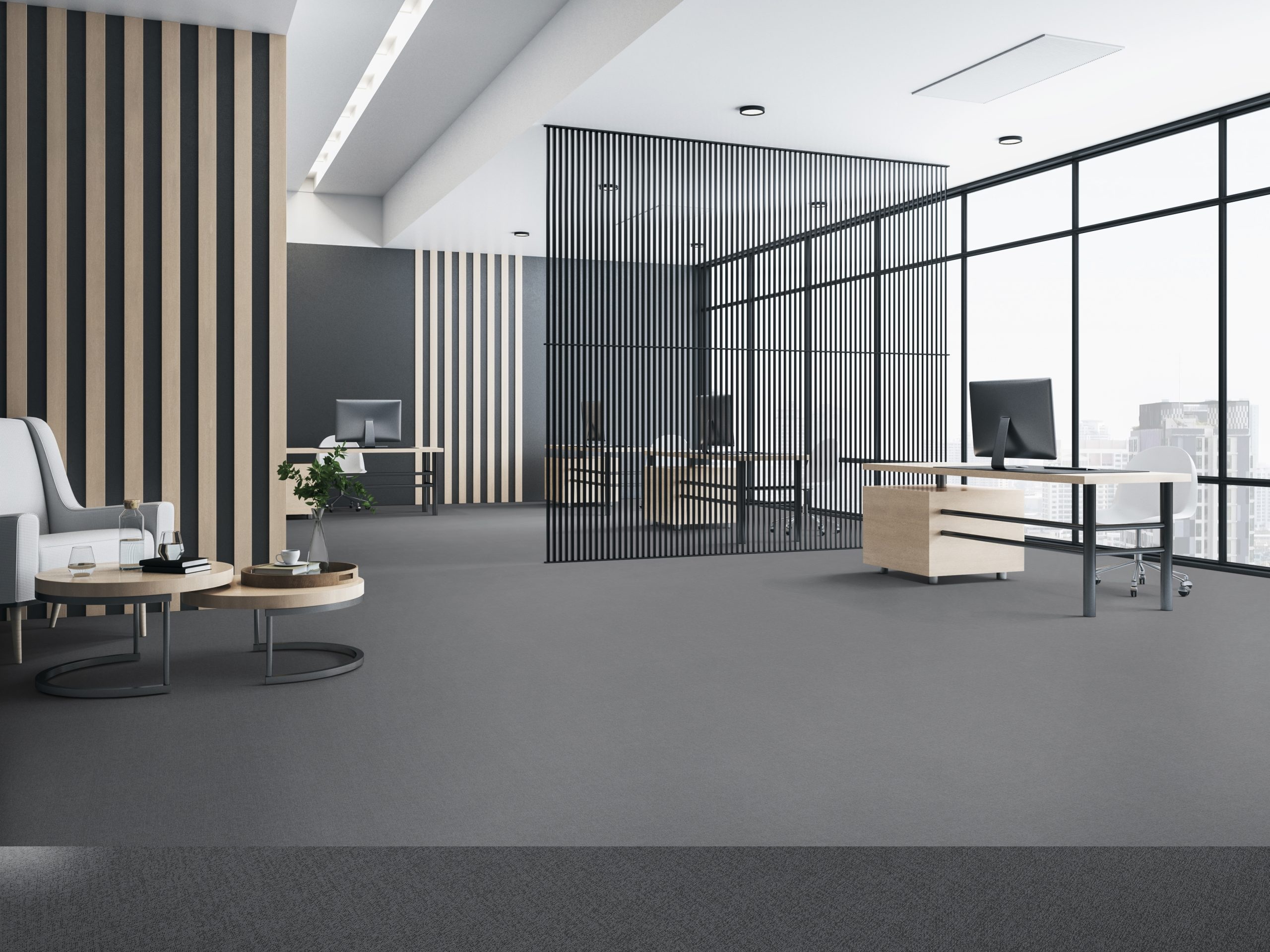 sol LOOM+LOCK ONEFLOR Melange Dark Grey pvc puzzle OFO 2614